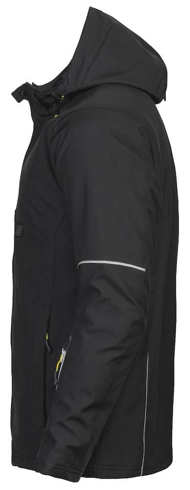 Projob Herren Softshell Jacke 3-lagig Gefüttert mit abnehmbarer Kapuze - wirbe-welt.shop