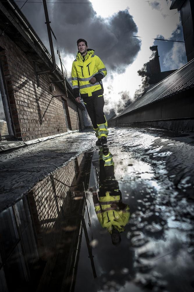 Projob Herren Wind- und Wasserdichter Parka 3-in-1 EN ISO 20471 Klasse 3/2 - 646417 - wirbe-welt.shop