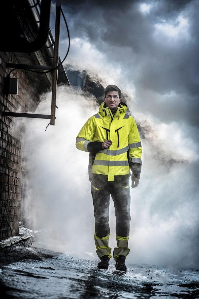 Projob Herren Wind- und Wasserdichter Parka 3-in-1 EN ISO 20471 Klasse 3/2 - 646417 - wirbe-welt.shop