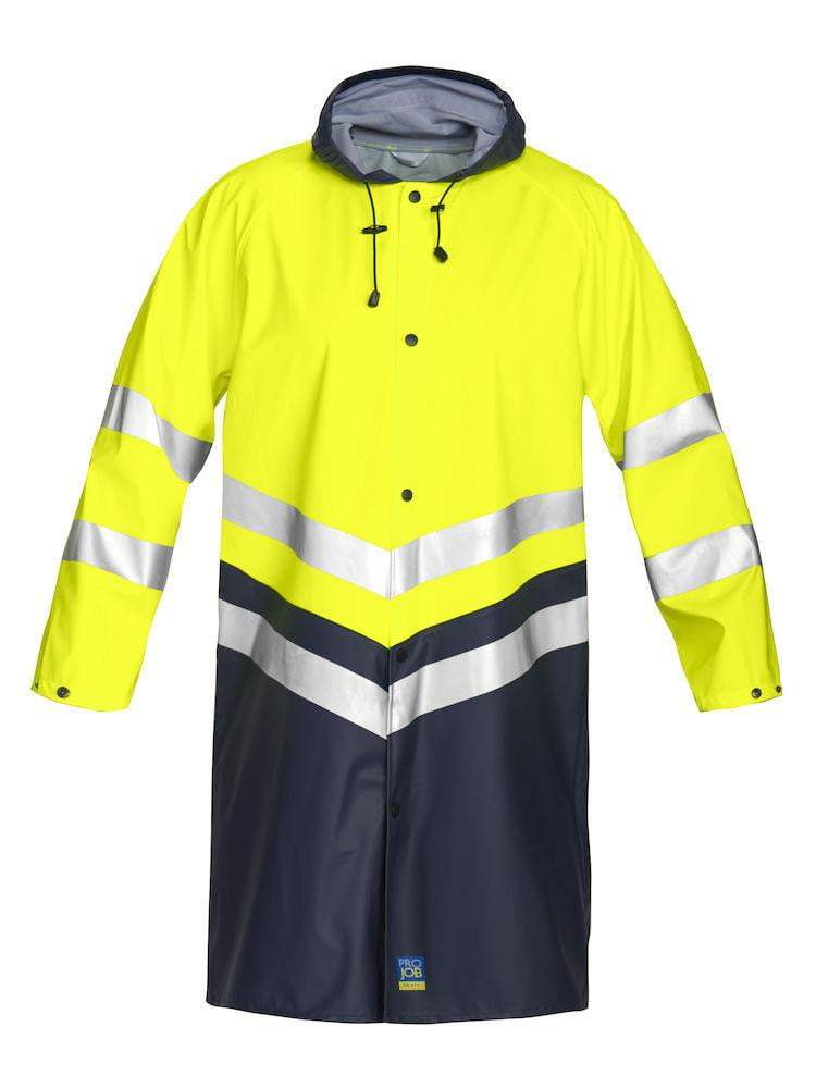 Herren Regenmantel- Warnschutzmantel  EN ISO 20471 KLASSE 3 - wirbe-welt.shop
