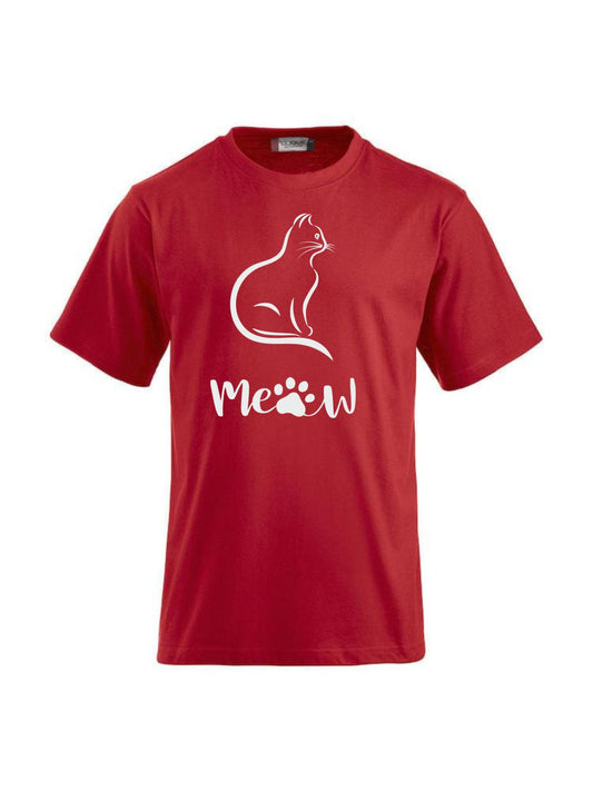 T-Shirt bedrucken mit Spruch - Katze-Meow CLIQUE CLASSIC-T-Shirt für Damen und Herren    -- T-Shirt aus feinster gekämmter und vorgeschrumpfter Baumwolle