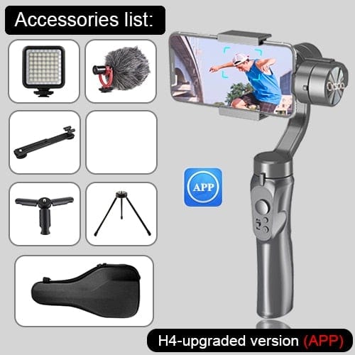 Orsda New F6 3-axis Gimbal Stabilizer Gopro Camera Stabilizer Shandheld Selfie Stick Tripod for Smartphone Connection Bluetooth - wirbe-welt.shop