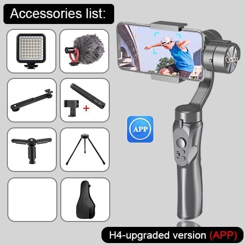 Orsda New F6 3-axis Gimbal Stabilizer Gopro Camera Stabilizer Shandheld Selfie Stick Tripod for Smartphone Connection Bluetooth - wirbe-welt.shop