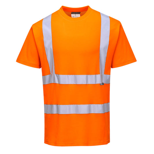 Baumwoll-Comfort-Warnschutz-Kurzarmshirt
