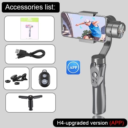 Orsda New F6 3-axis Gimbal Stabilizer Gopro Camera Stabilizer Shandheld Selfie Stick Tripod for Smartphone Connection Bluetooth - wirbe-welt.shop