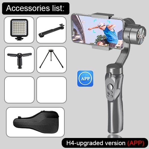 Orsda New F6 3-axis Gimbal Stabilizer Gopro Camera Stabilizer Shandheld Selfie Stick Tripod for Smartphone Connection Bluetooth - wirbe-welt.shop