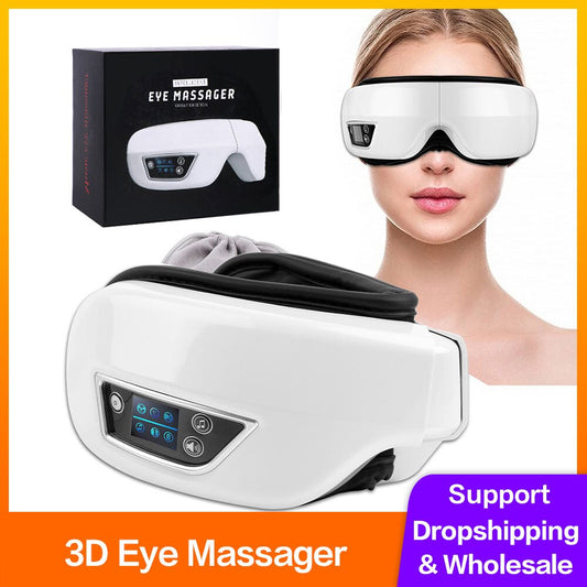 Smart Airbag Vibrations-Augenmassagegerät Augenpflege-Instrument Heizung Bluetooth Musik Pressotherapie für Augen-Sichtschutz-Maschine