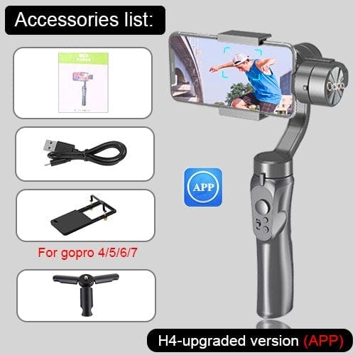 Orsda New F6 3-axis Gimbal Stabilizer Gopro Camera Stabilizer Shandheld Selfie Stick Tripod for Smartphone Connection Bluetooth - wirbe-welt.shop