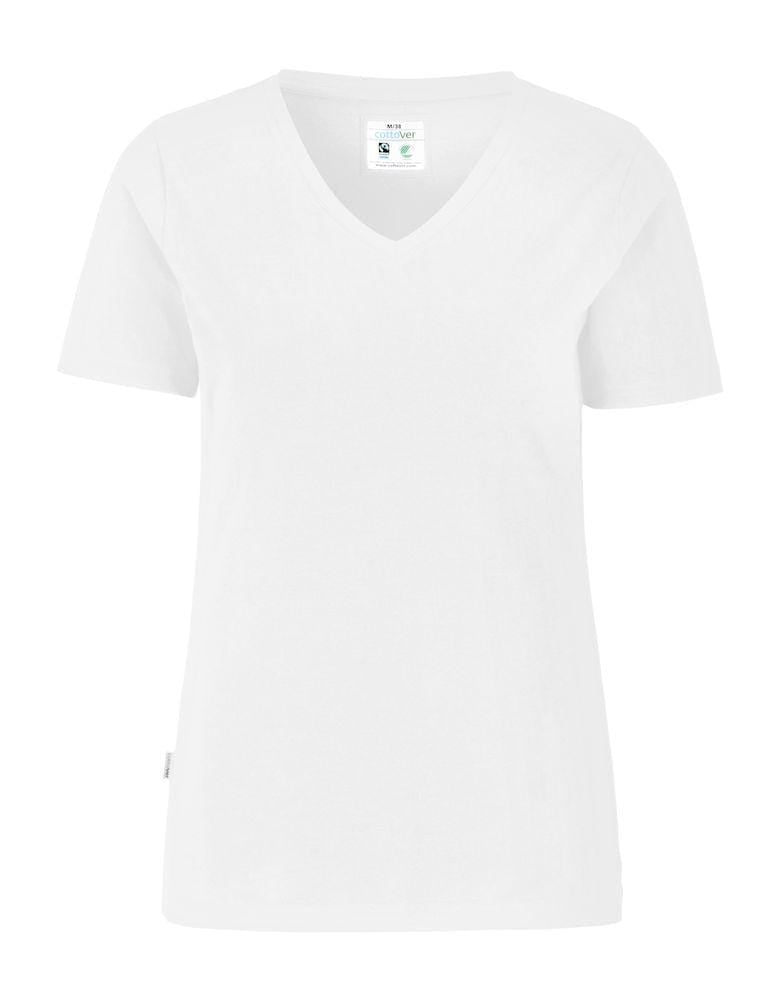 Stretch Damen T-Shirt weiss- online gestalten & bedrucken lassen - wirbe-welt.shop