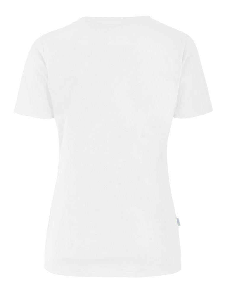 Stretch Damen T-Shirt weiss- online gestalten & bedrucken lassen - wirbe-welt.shop