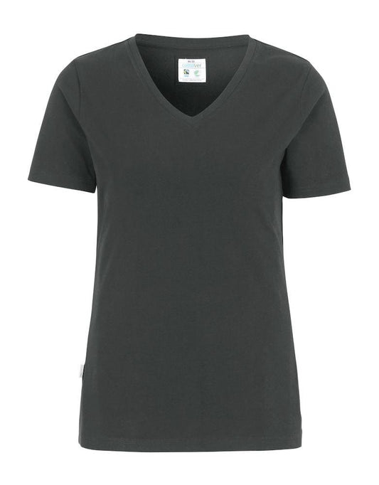 Stretch Damen T-Shirt Charcoal (980)- online gestalten & bedrucken lassen - wirbe-welt.shop