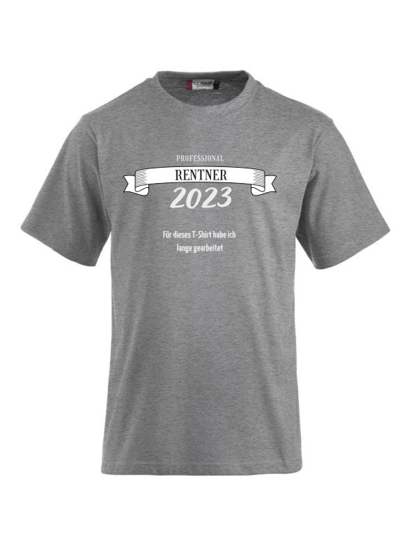 T-Shirts bedrucken mit Spruch - Professional Rentner 2023