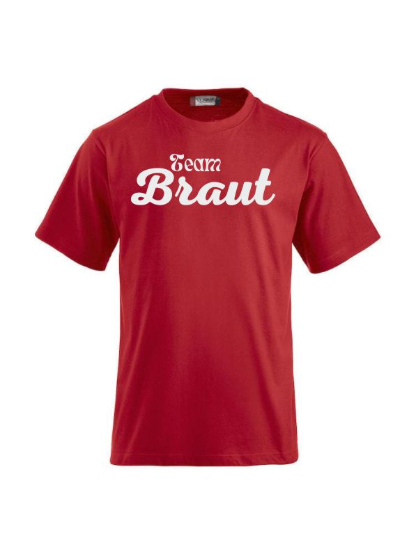 T-Shirts bedrucken mit Spruch Team Braut