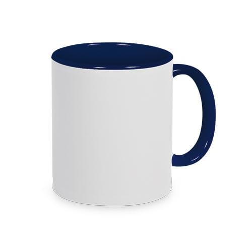 Keramiktasse Zwei Farbig inkl Foto-Text-Motiv - wirbe-welt.shop