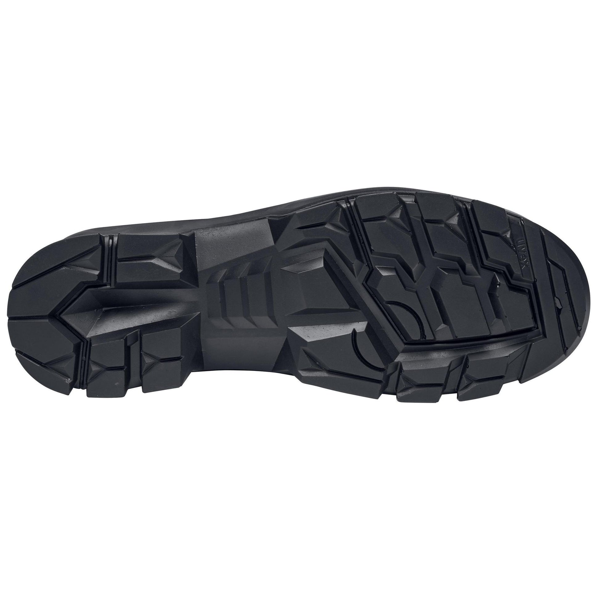 Uvex Stiefel 65132 schwarz/blau S3 Weite 11 von unten die stärke von schuhe wird gezeigt