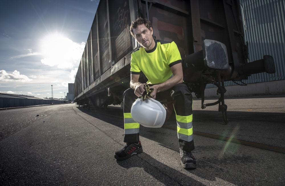Projob Warnschutz Arbeitshose mit Hängetaschen für Herren - wirbe-welt.shop