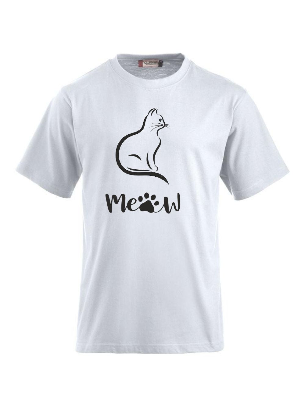 T-Shirt bedrucken mit Spruch - Katze-Meow CLIQUE CLASSIC-T-Shirt für Damen und Herren    -- T-Shirt aus feinster gekämmter und vorgeschrumpfter Baumwolle
