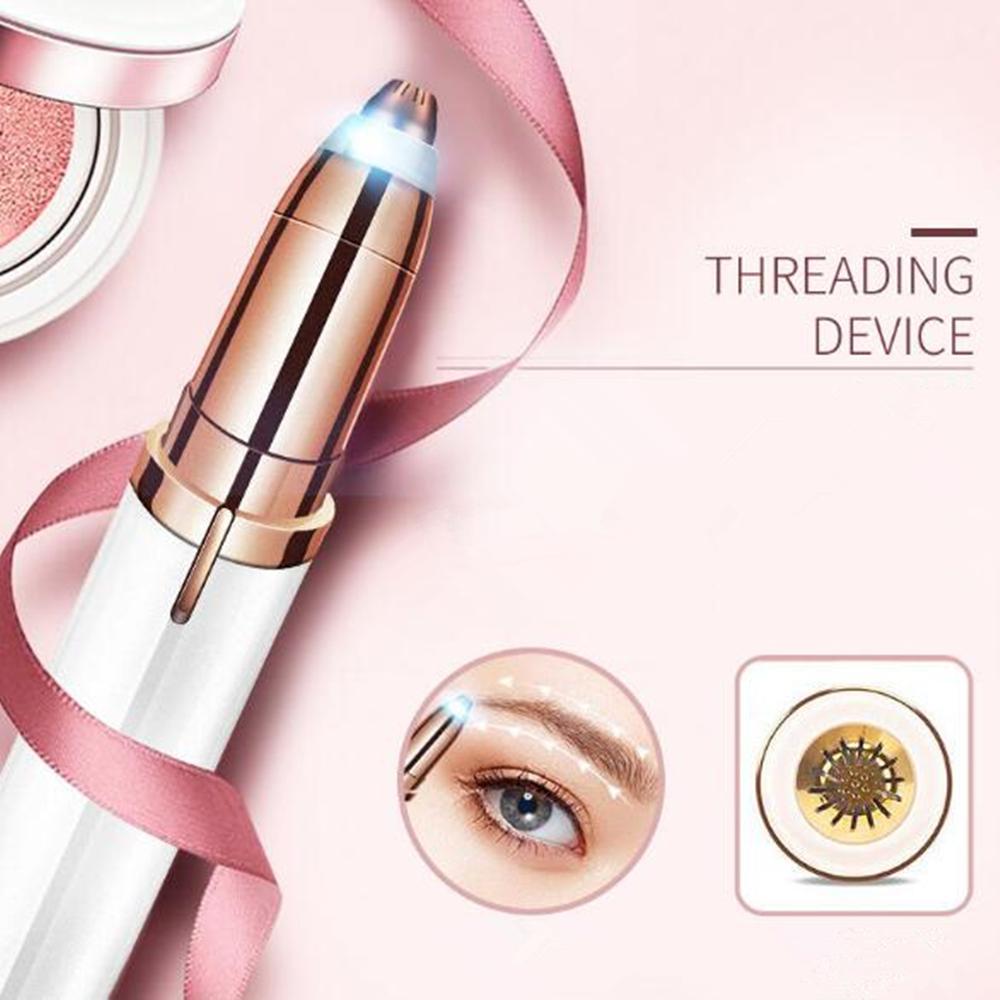 1pc Elektrische Augenbrauen Trimmer Schmerzlos Augenbraue Epilierer Mini Eye Brow Shaper Rasierer Rasiermesser Tragbaren Gesichts Haar Remover für frauen - wirbe-welt.shop