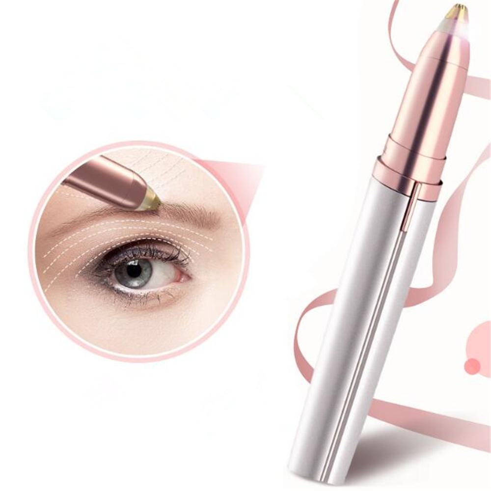 1pc Elektrische Augenbrauen Trimmer Schmerzlos Augenbraue Epilierer Mini Eye Brow Shaper Rasierer Rasiermesser Tragbaren Gesichts Haar Remover für frauen - wirbe-welt.shop
