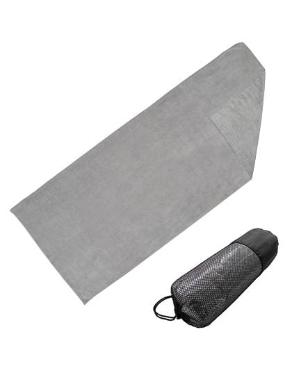 Yoga-Sporthandtuch 175 x 65 cm grau