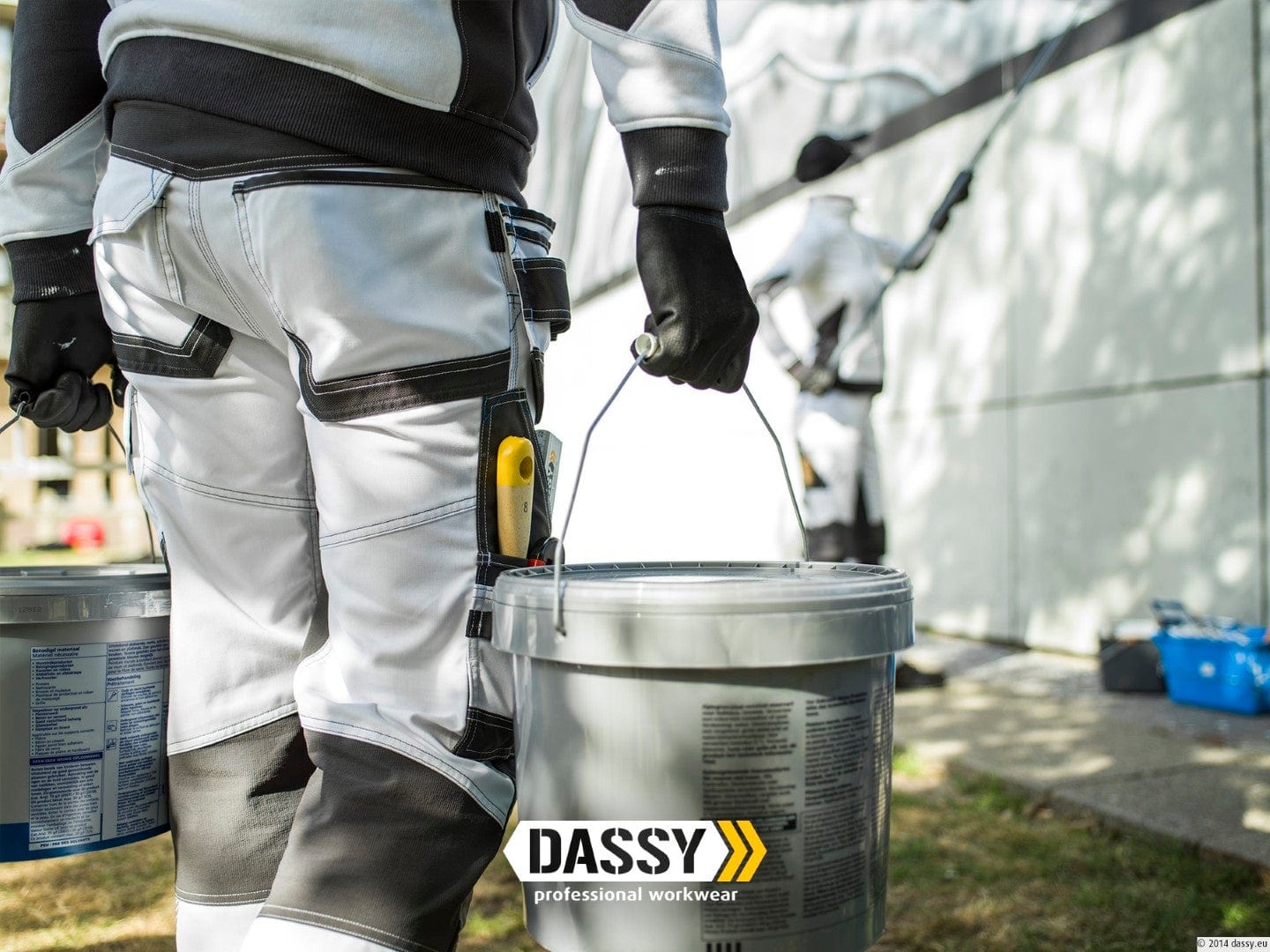Dassy Malerhose für Herren - Arbeitshose für Maler mit Holstertasche - Flux Painters - wirbe-welt.shop