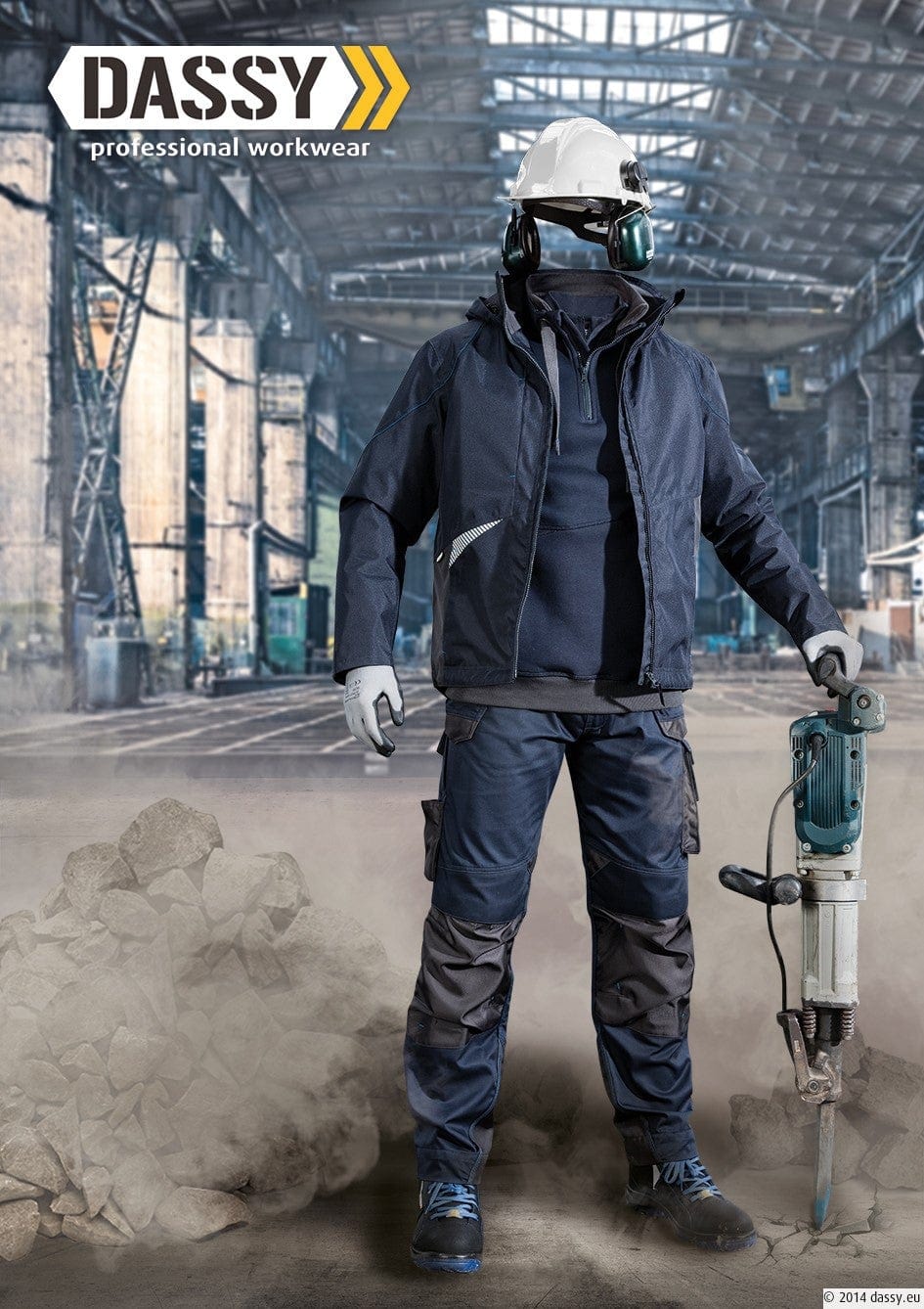 Widerstandsfähige Dassy Arbeitsjacke mit Stehkragen - Atom - wirbe-welt.shop
