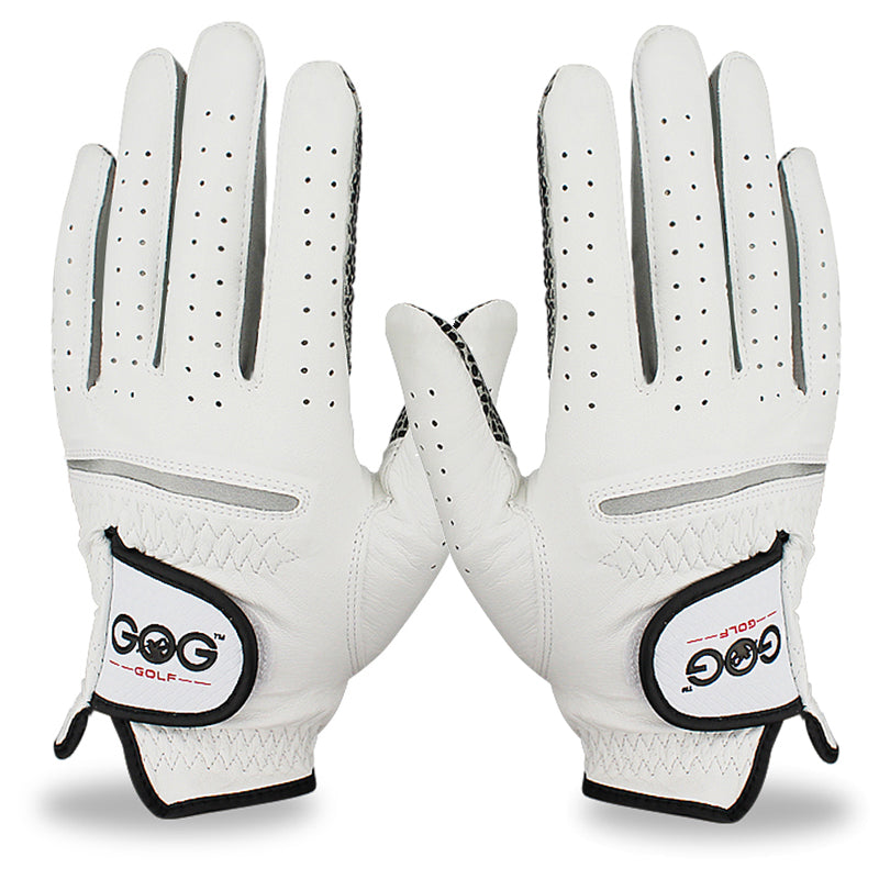 Free Shipping Genuine Leather Golf Gloves Men's Left Right Hand Soft Breathable Pure Sheepskin Golf Gloves Golf accessories