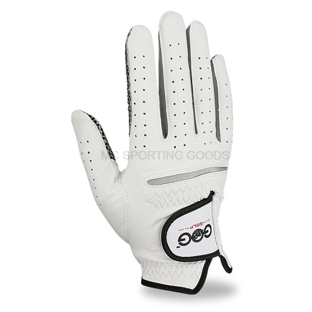 Free Shipping Genuine Leather Golf Gloves Men's Left Right Hand Soft Breathable Pure Sheepskin Golf Gloves Golf accessories