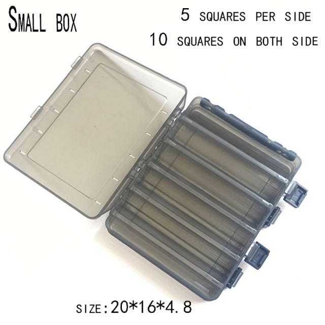 Large-capacity Fishing Tackle Box Double-decker Sub-bait Box Portable  Bait Fishing Gear Storage Box