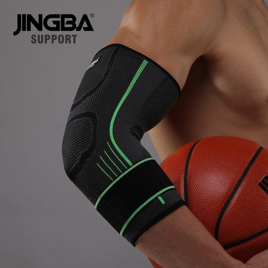 JINGBA SUPPORT 1PCS Compression Elastic Nylon Basketball Elbow brace support protector Volleyball Bandage Elbow pads Dropshippin - wirbe-welt.shop