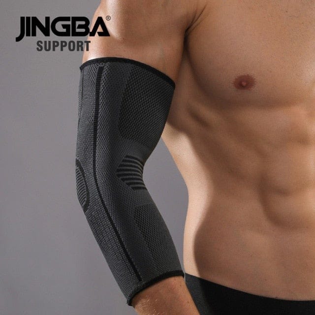 JINGBA SUPPORT 1PCS Compression Elastic Nylon Basketball Elbow brace support protector Volleyball Bandage Elbow pads Dropshippin - wirbe-welt.shop