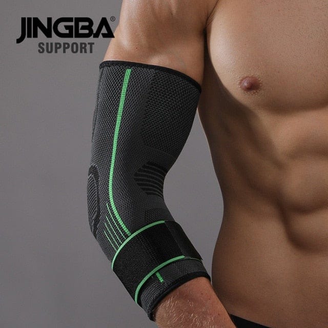 JINGBA SUPPORT 1PCS Compression Elastic Nylon Basketball Elbow brace support protector Volleyball Bandage Elbow pads Dropshippin - wirbe-welt.shop