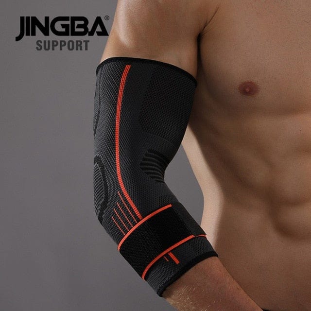 JINGBA SUPPORT 1PCS Compression Elastic Nylon Basketball Elbow brace support protector Volleyball Bandage Elbow pads Dropshippin - wirbe-welt.shop