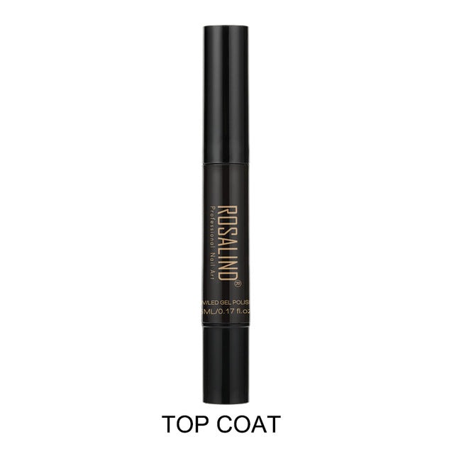 ROSALIND 5ml Nail Polish Pen Need Cured by UV LED Lamp Soak-Off White Color for nal art Gel Lacquer