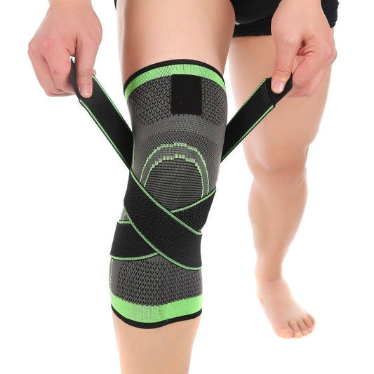 Unterstützende Knie Bandage für Sport und Fitness - aus elastischem Nylon für hohen Komfort - wirbe-welt.shop