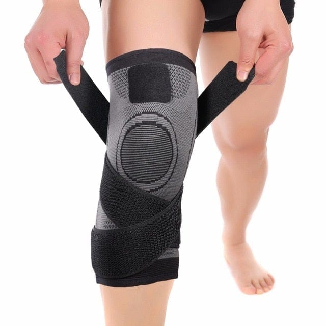 Unterstützende Knie Bandage für Sport und Fitness - aus elastischem Nylon für hohen Komfort - wirbe-welt.shop