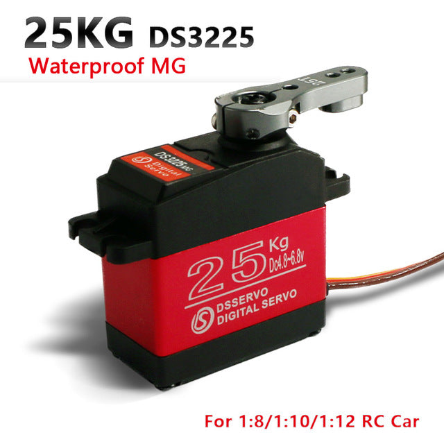 Modellbau Servo - 20KG 25KG 30KG Hochgeschwindigkeits-Metallgetriebe für 1/8 1/10 Modellautos