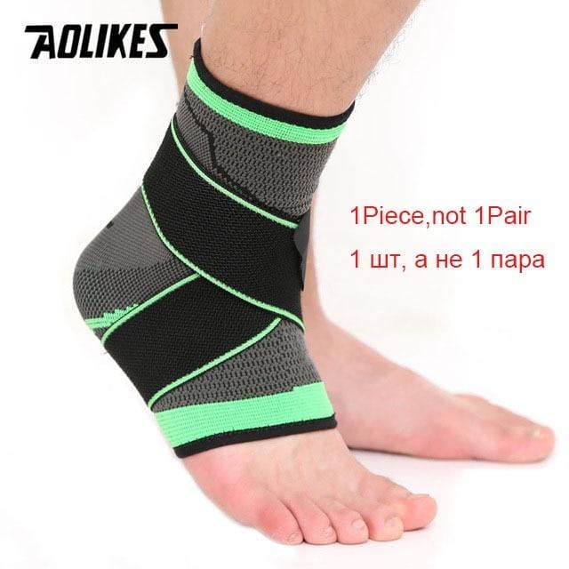 AOLIKES 1 PC Sports Ankle Brace Compression Strap Sleeves Support 3D Weave Elastic Bandage Foot Protective Gear Gym Fitness - wirbe-welt.shop