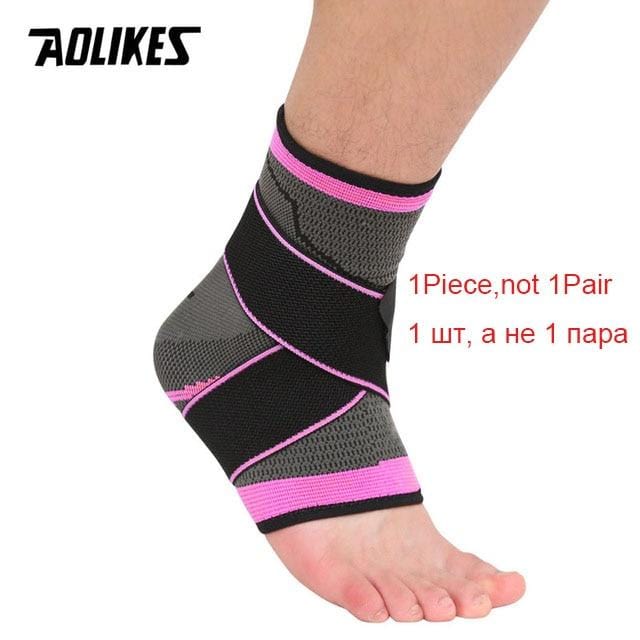 AOLIKES 1 PC Sports Ankle Brace Compression Strap Sleeves Support 3D Weave Elastic Bandage Foot Protective Gear Gym Fitness - wirbe-welt.shop