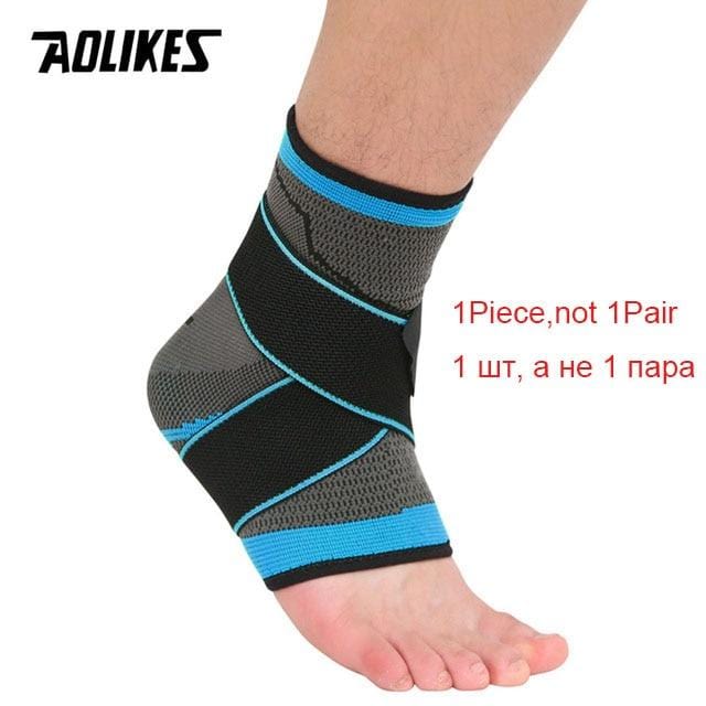 AOLIKES 1 PC Sports Ankle Brace Compression Strap Sleeves Support 3D Weave Elastic Bandage Foot Protective Gear Gym Fitness - wirbe-welt.shop