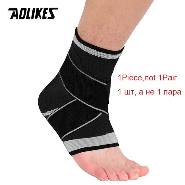 AOLIKES 1 PC Sports Ankle Brace Compression Strap Sleeves Support 3D Weave Elastic Bandage Foot Protective Gear Gym Fitness - wirbe-welt.shop