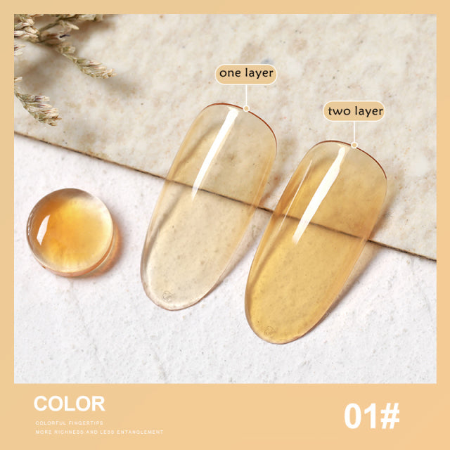 SKVP 8ML Dull Color Gel Polish Translucent  Manicuring UV LED Crystal Gel Soak Off Jelly UV Gel Nail Polish Semi Permanent