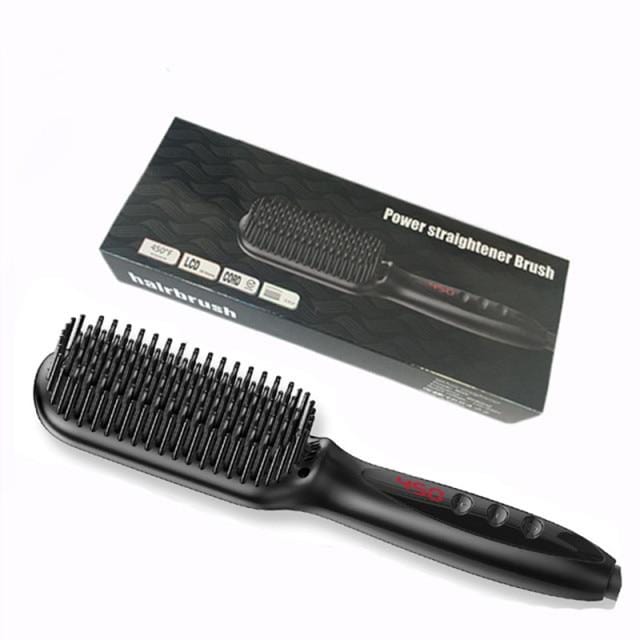 Männer Bartglätter Heißer Heizkamm Haarglätter Bürste Mutifunktionaler Haarkamm Glätteisen Haarglättungsbürste - wirbe-welt.shop
