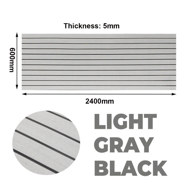 Self-Adhesive Foam Teak Decking EVA Foam Marine Flooring Faux Boat Decking Sheet Accessories Marine 600x2400x5mm