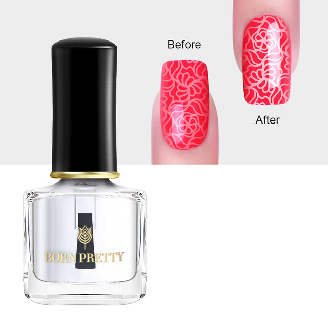 BORN PRETTY 7ml 48 Colors Nail Stamping Polish Nail Art Varnish with Peel Off Nail Latex Black White Colorful Stamp Polish