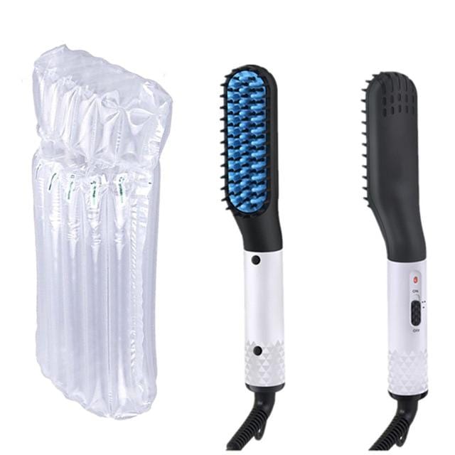 Männer Bartglätter Heißer Heizkamm Haarglätter Bürste Mutifunktionaler Haarkamm Glätteisen Haarglättungsbürste - wirbe-welt.shop
