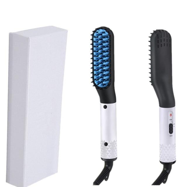 Männer Bartglätter Heißer Heizkamm Haarglätter Bürste Mutifunktionaler Haarkamm Glätteisen Haarglättungsbürste - wirbe-welt.shop