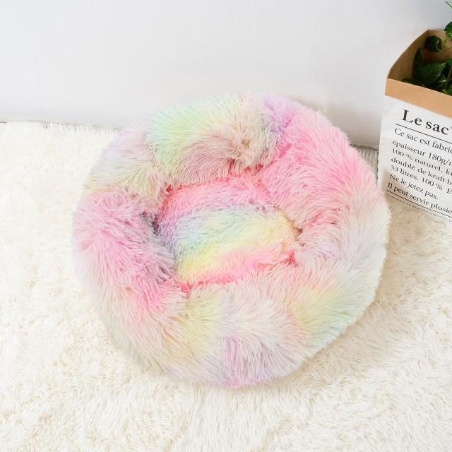 Katze Super Soft Long Plush Warm Mat Cute Lightweight Kennel Pet Sleeping Basket Bed Round Fluffy Comfortable Touch Pet Products - wirbe-welt.shop