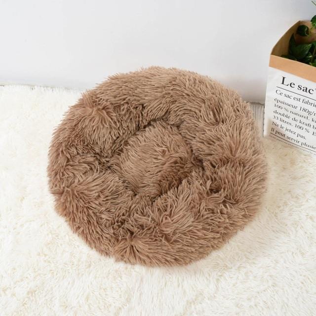 Katze Super Soft Long Plush Warm Mat Cute Lightweight Kennel Pet Sleeping Basket Bed Round Fluffy Comfortable Touch Pet Products - wirbe-welt.shop
