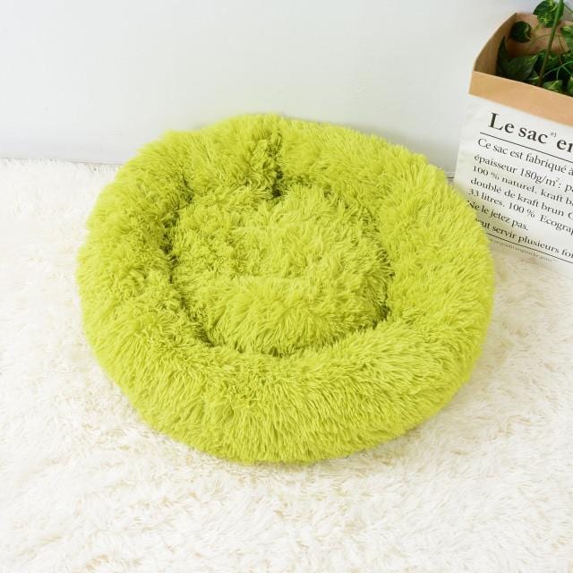 Katze Super Soft Long Plush Warm Mat Cute Lightweight Kennel Pet Sleeping Basket Bed Round Fluffy Comfortable Touch Pet Products - wirbe-welt.shop